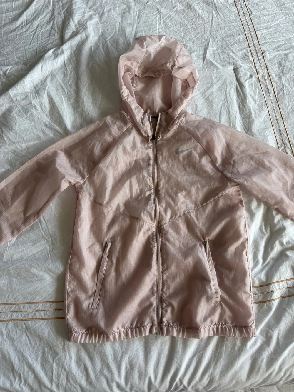 Nike Light Pink Hooded Windbreaker Jacket
